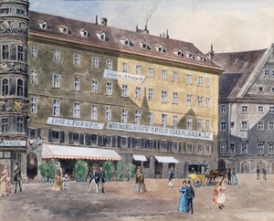 The Former Fire Site at Stephansplatz in Vienna with Café L