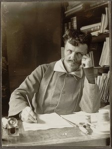 Self-Portrait, 1886 by August Johan Strindberg