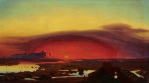 The Pontine Marshes at Sunset