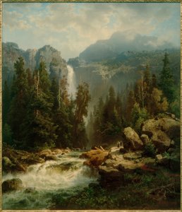 A. Leu the Elder, Norwegian Landscape with Waterfall