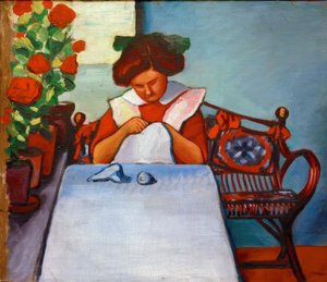 Grete Thuar at the Table