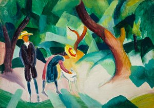 Children with Goat by August Macke