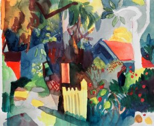 Landscape with Bright Tree