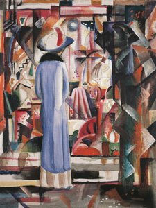 Large Bright Shop Window by August Macke