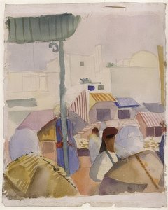 Market in Tunis (II) by August Macke