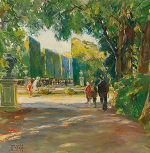 In the Park of Schönbrunn Palace by August Rieger