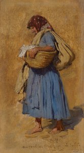 A Farmer’s Wife Blowing her Nose, ca 1871-1874