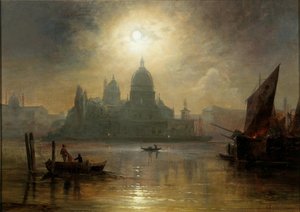 Venice, A Moonlit Night over the Santa Maria della Salute