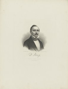 Portrait of the pianist and composer Diederich Krug, c. 1850