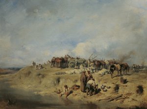 Bivouac of Russian Soldiers by August von Pettenkofen