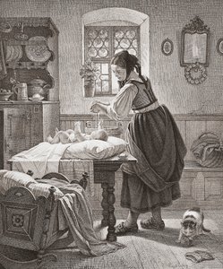 The Toilette. 19th Century Childcare
