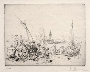 The Net Menders by Auguste Brouet