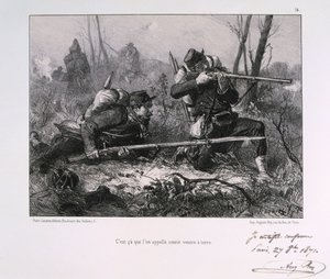 French Soldiers, Siege of Paris, 1871 by Auguste Bry