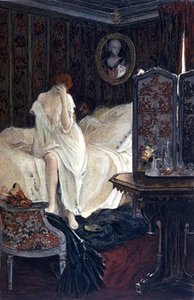 The adulterous woman. Illustration by Auguste François Gorguet (1862 - 1927) for 
