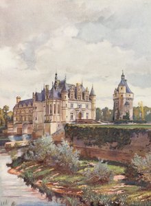 France: The Chateau De Chenonceaux by Auguste Gerardin