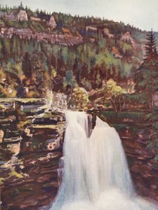France: Le Saut Du Doubs by Auguste Gerardin