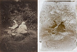 Two Peasant Girls Seated