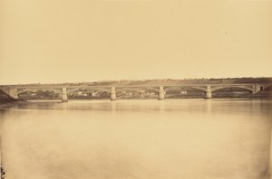 Branch from Givors to Chasse, Viaduct over the Rhone by Auguste Hippolyte Collard