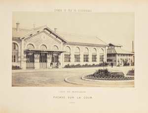 Montargis Station, Facade on the Courtyard by Auguste Hippolyte Collard