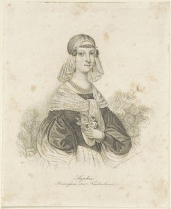 Portrait of Sophie, Princess of the Netherlands by Auguste Hüssener