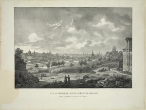 Over the Yauza River in Moscow, c. 1830 by Auguste Jean Baptiste Antoine Cadolle