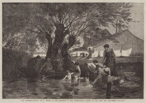 The Bleaching-Ground by Auguste Joseph Herlin