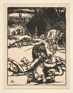 After the Battle, from La Guerre de 1914, First Series, No.14