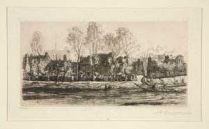 Banks of the Somme at Amiens by Auguste Lepere
