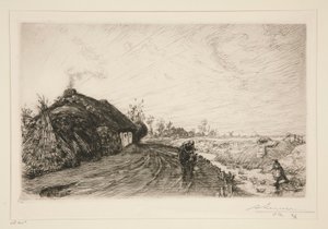 Path Along the Marsh of the Vendee (Saint-Jean-de-Monts) by Auguste Lepere