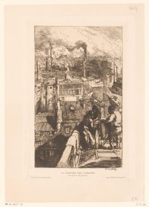 View of the Roofs in the Gobelins District in Paris by Auguste Lepere