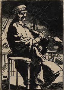 Emperor Wilhelm on his Yacht by Auguste Lepere