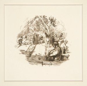Lawn Bowling by Auguste Lepere