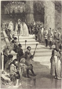 The Coronation of Emperor Alexander III of Russia (May 27) by Auguste Lepere