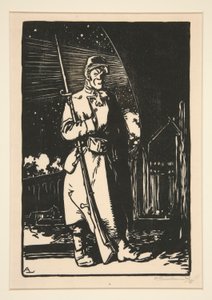 Le G. V. C. (Guards of Communication Routes), from The War of 1914, First Series, No. 9 by Auguste Lepere