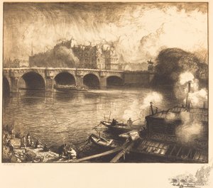 Le Pont Neuf by Auguste Lepere