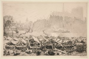 Apple Market (Paris) by Auguste Lepere