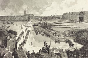 Military Honors Rendered to the Mortal Remains of Admiral Courbet by Auguste Lepere