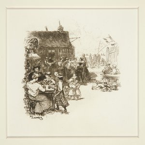 Outdoor Festival by Auguste Lepere