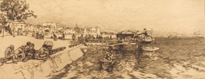 Pier of Bercy by Auguste Lepere