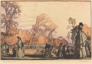 The Pond in the Tuileries by Auguste Lepere