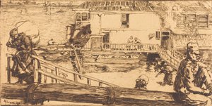 The Wash-house, 1891 by Auguste Lepere