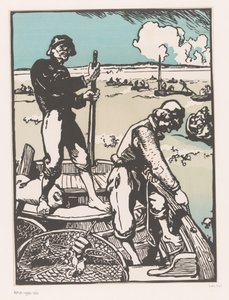 Two Fishermen by Auguste Lepere