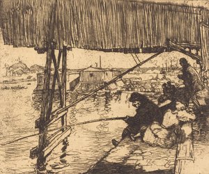 Under the Bridge of Bercy, 1894 by Auguste Lepere