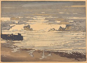 Unfurled Waves, Flood of September 1901 by Auguste Lepere