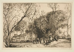 Summer in Saint-Martin, the Past Nuptials by Auguste Lepere