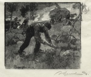 Heather Pullers by Auguste Louis Lepère