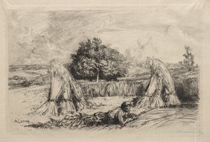 Sheaves of Rye, Crèvecoeur by Auguste Louis Lepère