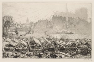 The Great Apple Market by Auguste Louis Lepère