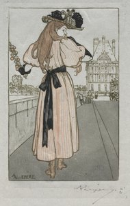 Paris Almanac, 1897: Spring by Auguste Louis Lepère