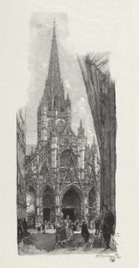 Rouen Illustrated: Saint Maclon Church by Auguste Louis Lepère